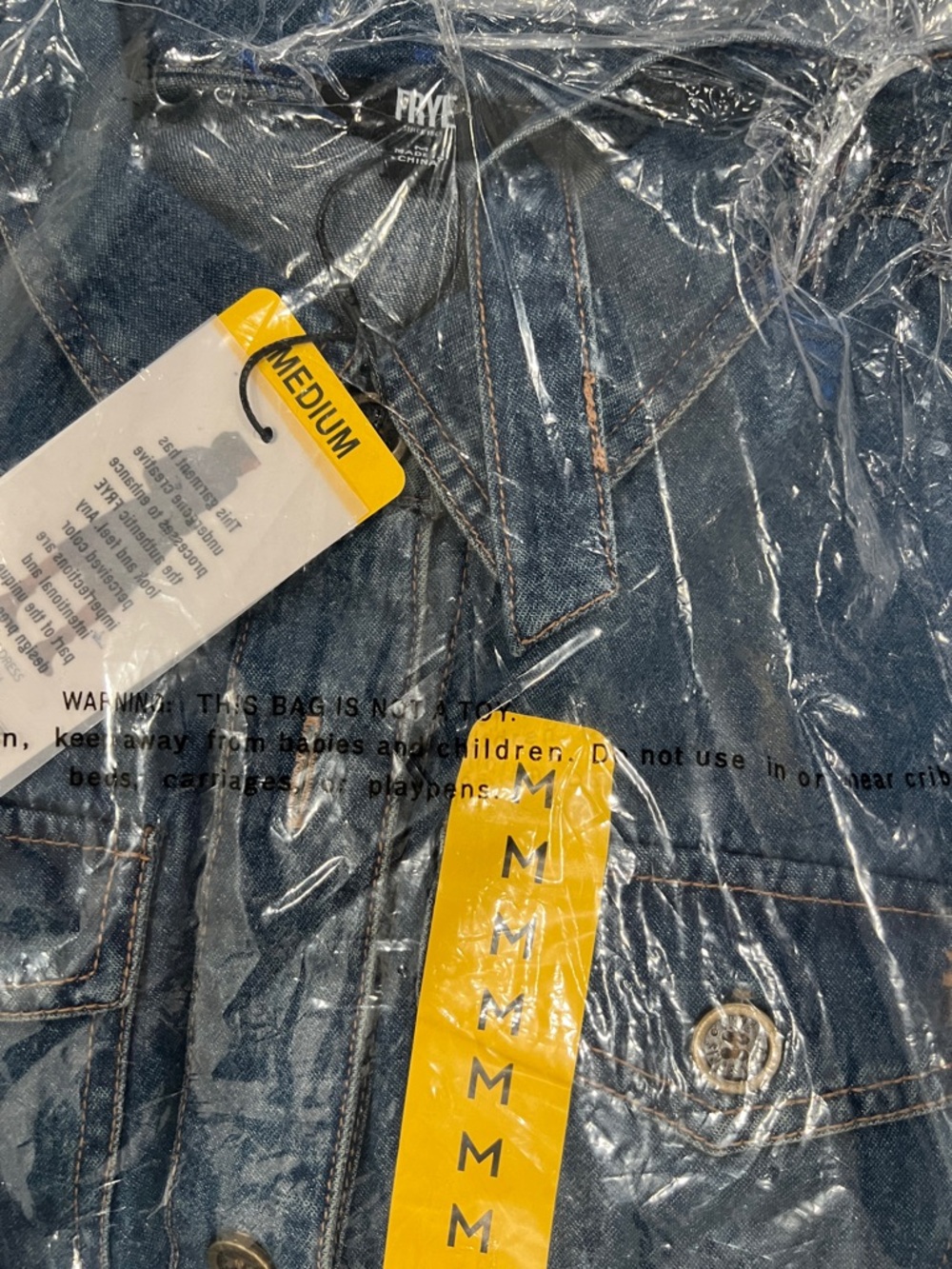 Frye Blue Denim Long Sleeve Dress